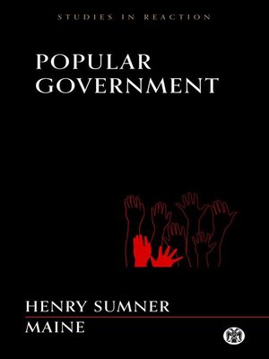 cover image of Popular Government--Imperium Press (Studies in Reaction)